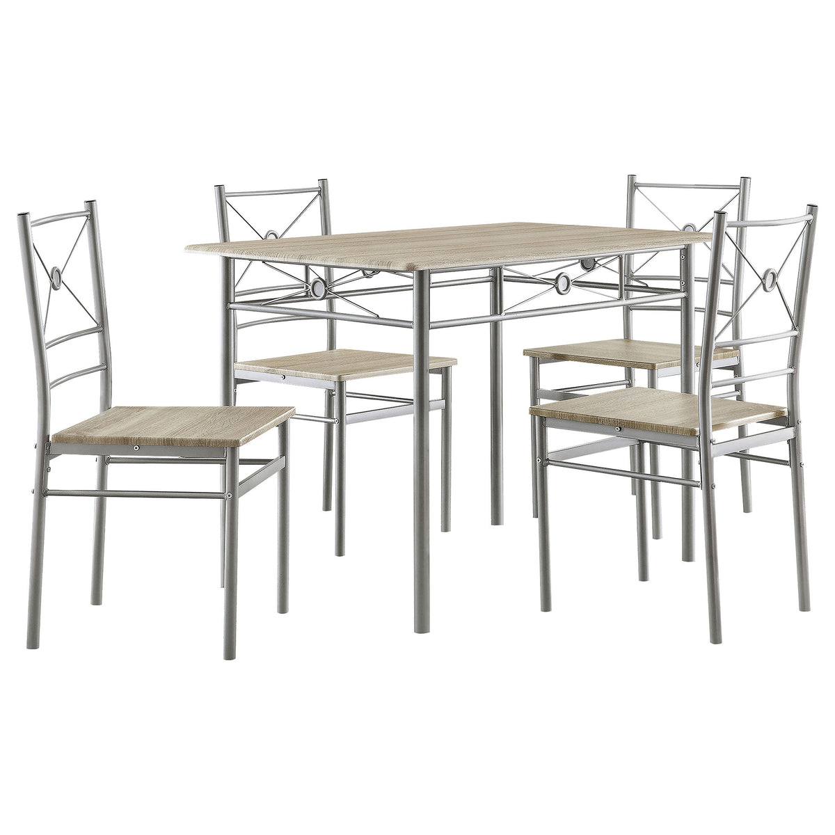 Anna Rectangular Dining Table Set Dark