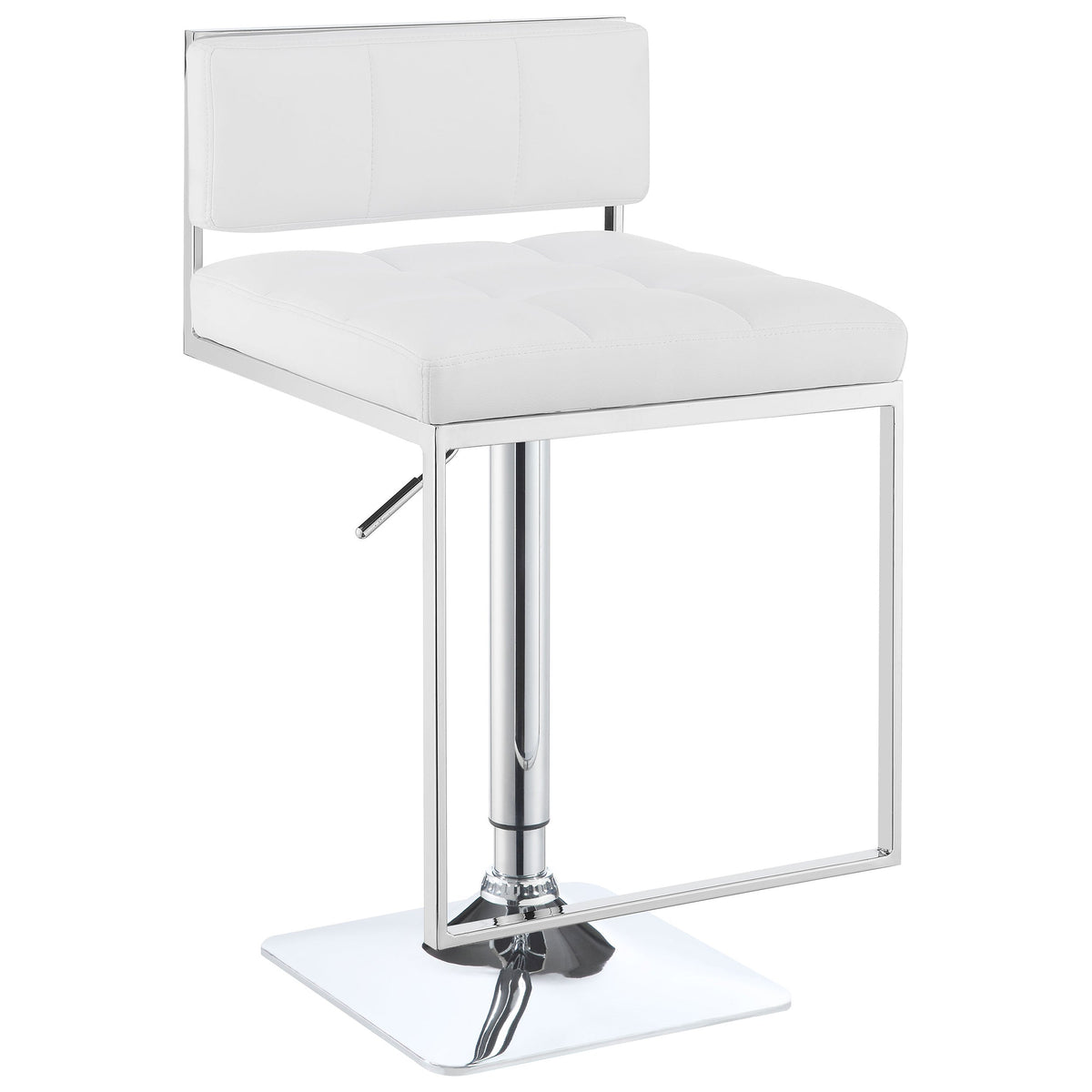 Alameda Adjustable Bar Stool Chrome and Black / Grey