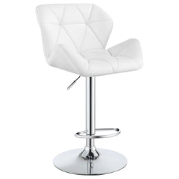 Berrington Upholstered Adjustable Bar Stool Grey (Set of 2)