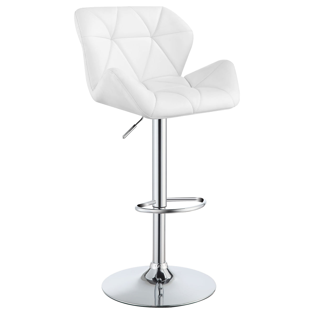 Berrington Upholstered Adjustable Bar Stool Grey (Set of 2)