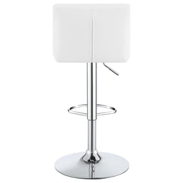 Berrington Upholstered Adjustable Bar Stool Grey (Set of 2)