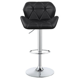 Berrington Upholstered Adjustable Bar Stool Grey (Set of 2)