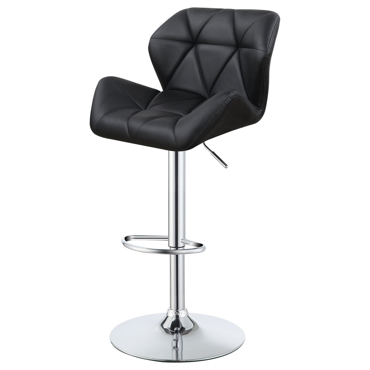 Berrington Upholstered Adjustable Bar Stool Grey (Set of 2)