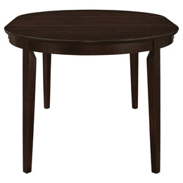 Gabriel Extension Leaf Dining Table Set Cappuccino