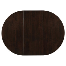 Gabriel Extension Leaf Dining Table Set Cappuccino