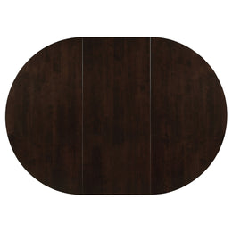 Gabriel Extension Leaf Dining Table Set Cappuccino