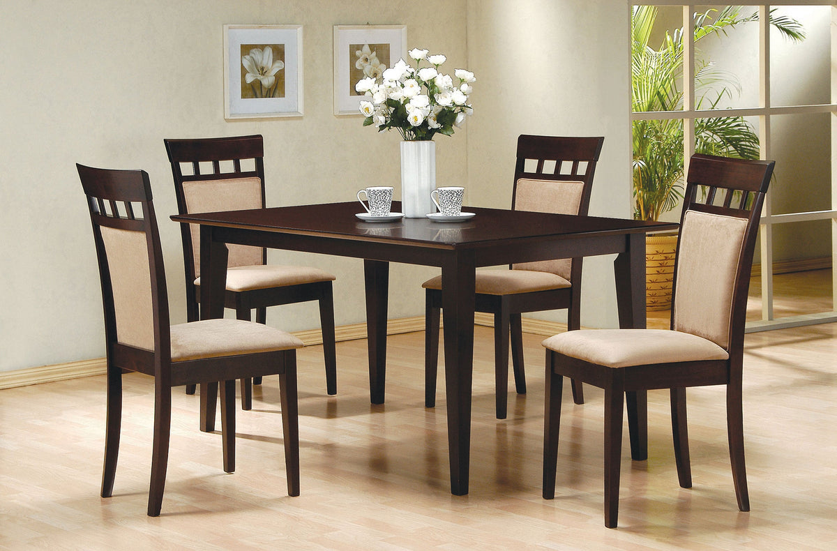 Gabriel Rectangular 59-inch Dining Set Cappuccino