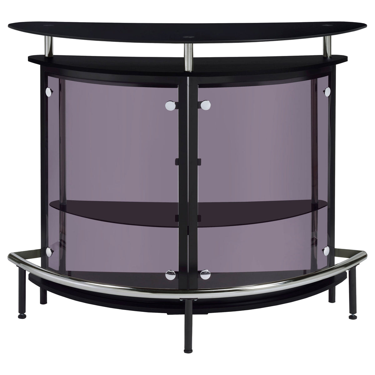 Amarillo Freestanding Glass Top Home Bar Wine Cabinet
