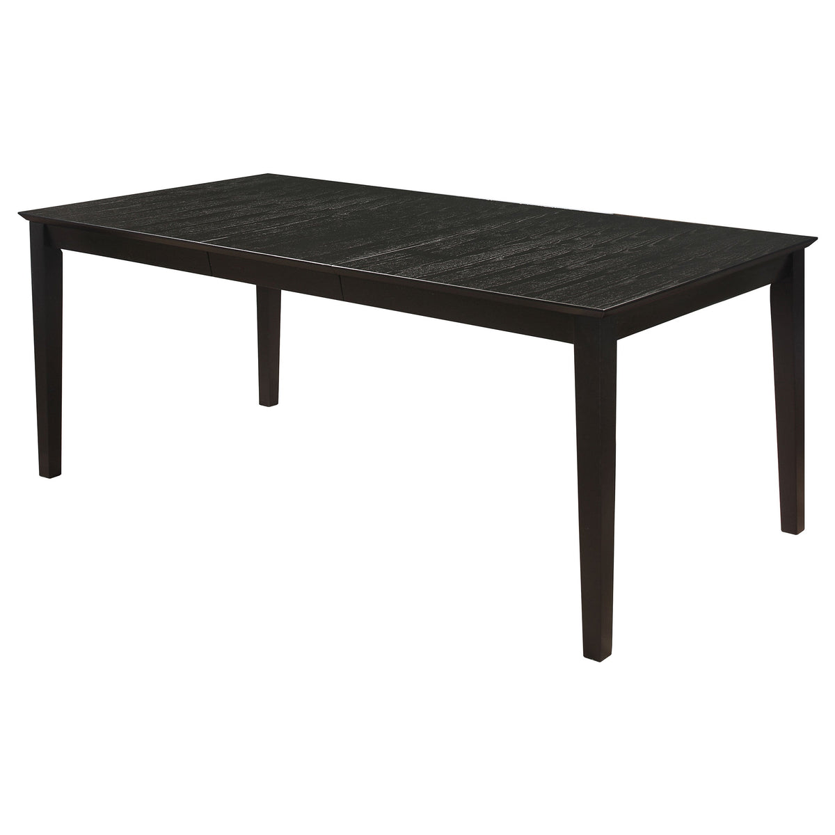 Louise Rectangular Extension Leaf Dining Set Black