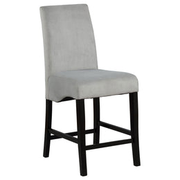 Stanton Velvet Upholstered Counter Chair Grey (Set of 2)