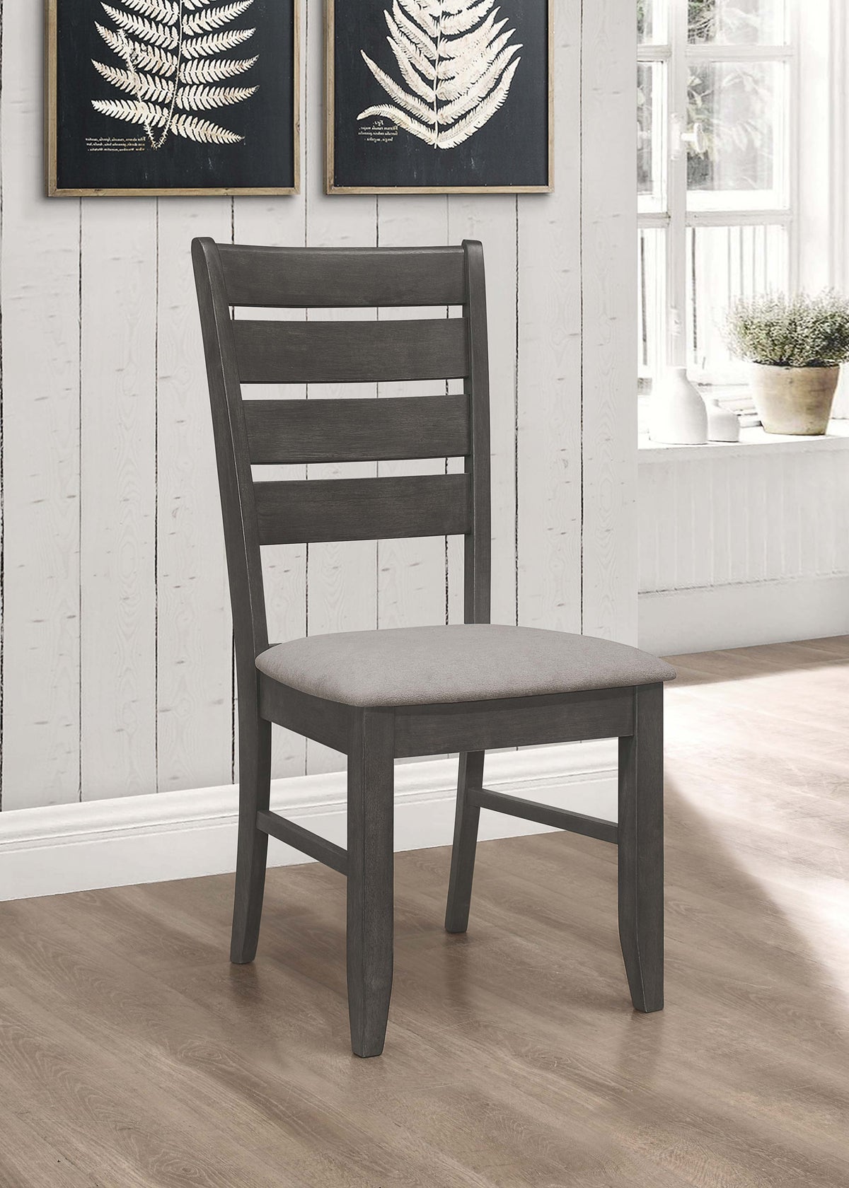 Dalila Wood Dining Side Chair Cappuccino (Set of 2)