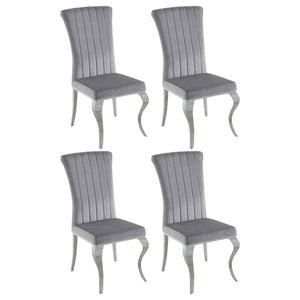 Betty Velvet Upholstered Dining Side Chair (Set of 4)