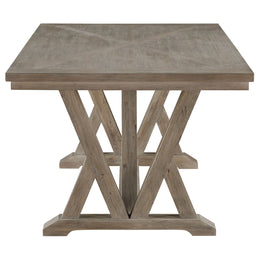 Cornelia Rectangular Dining Table Set Coastal Grey