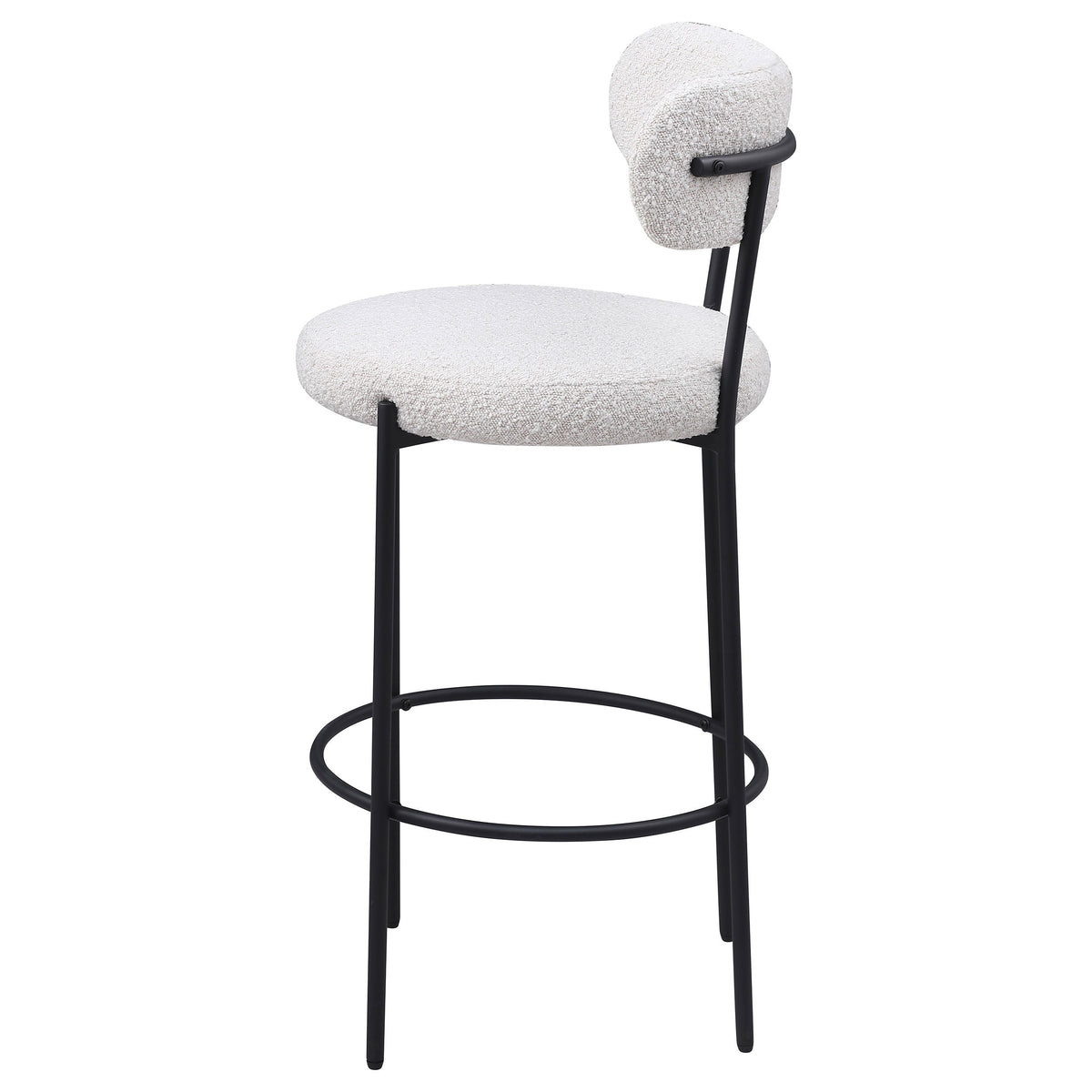 Viola Boucle Upholstered Counter Chair Cream (Set of 2)