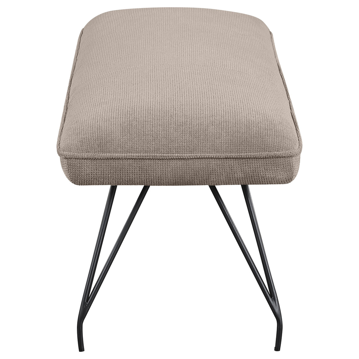 Dodson Fabric Upholstered Dining Bench Grey
