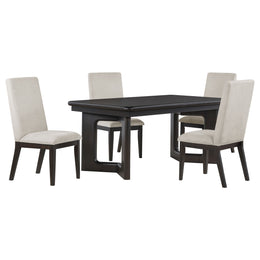 Hathaway Rectangular Dining Table Set Acacia Brown
