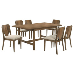 Crestmore Rectangular Dining Table Set Walnut