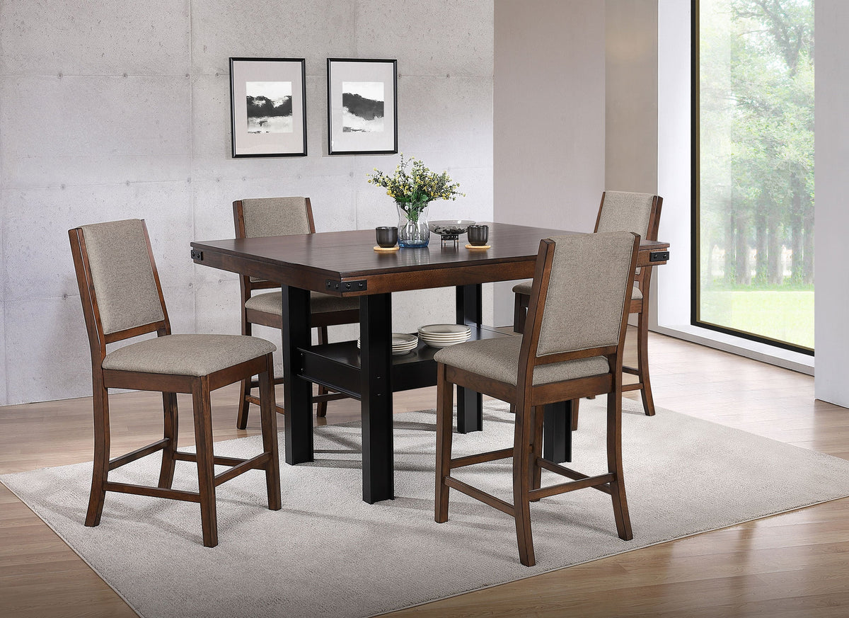 Patterson Counter Height Dining Set Mango Oak
