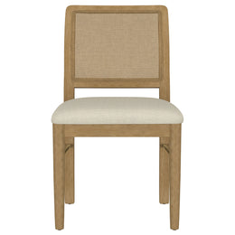 Arini Rattan Cane Dining Side Chair Black (Set of 2)