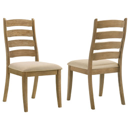 Dalila Wood Dining Side Chair Cappuccino (Set of 2)