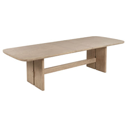 Kailani Wood Dining Set with Sideboard Beige Oak