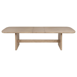 Kailani Rectangular Wood Dining Table Set Beige Oak