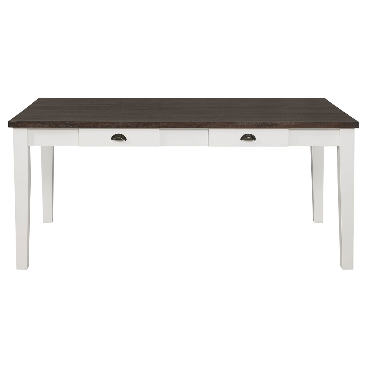 Kingman Rectangular Dining Set Espresso and White