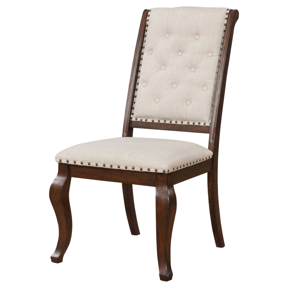 Brockway Upholstered Dining Chair Barley Brown (Set of 2)