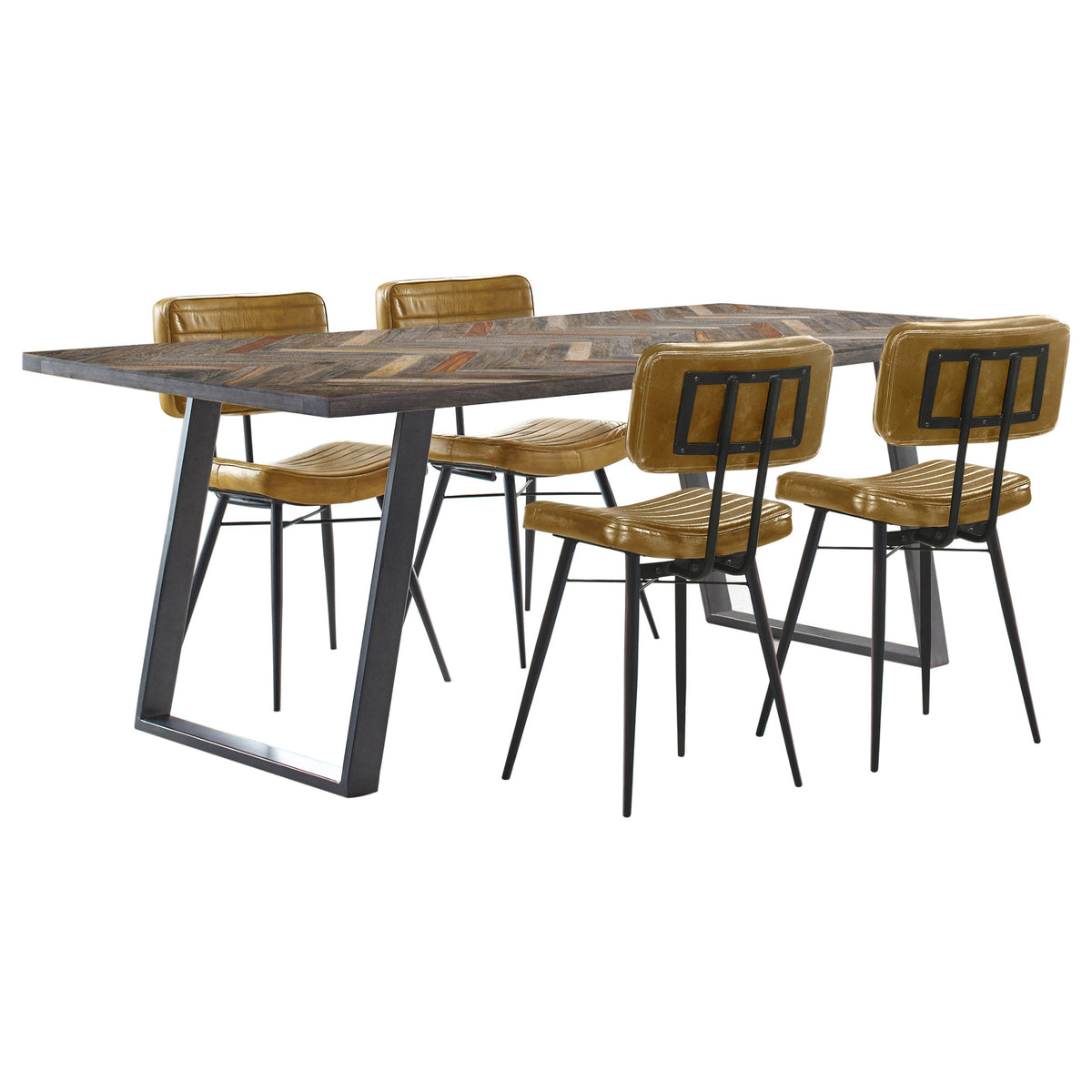 Misty Rectangular Dining Set Sheesham and Camel