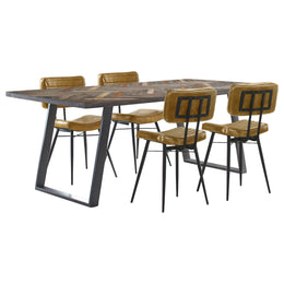 Misty Rectangular Dining Set Sheesham and Camel