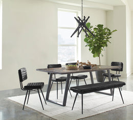 Misty Rectangular Dining Set Sheesham and Camel