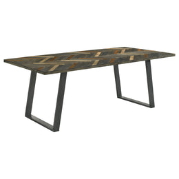 Misty Rectangular Dining Set Sheesham and Camel