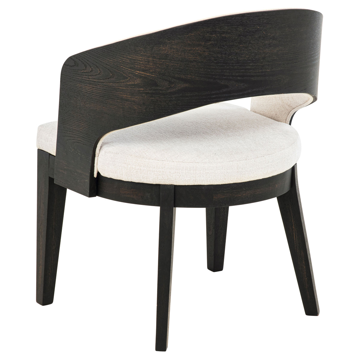 Leandro Upholstered Dining Arm Chair Cream (Set of 2)