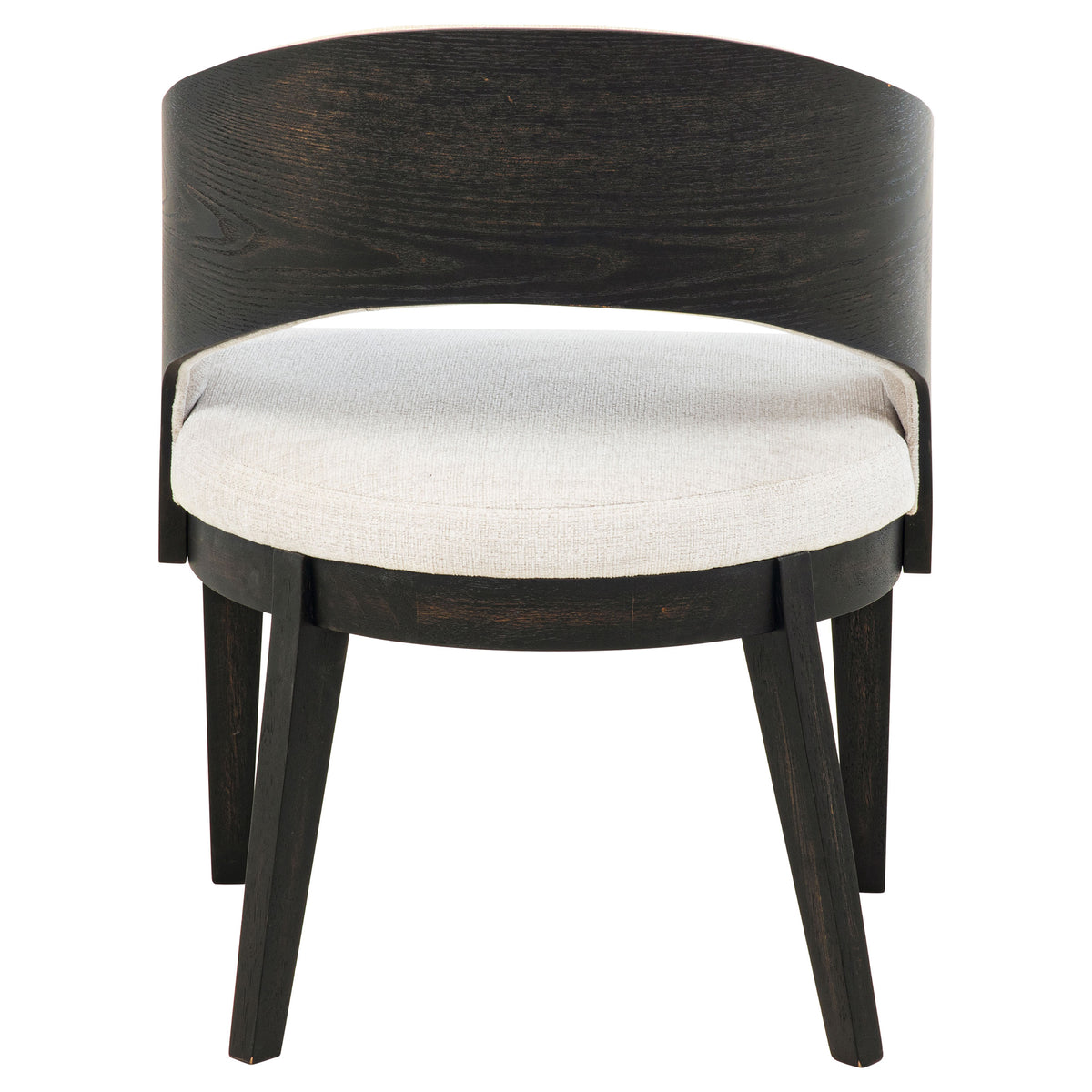 Leandro Upholstered Dining Arm Chair Cream (Set of 2)