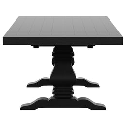Florence 126-inch Extension Dining Table Set Beige