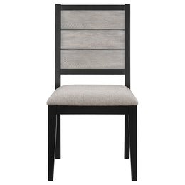 Elodie 5-piece Rectangular Extension Leaf Dining Set Black