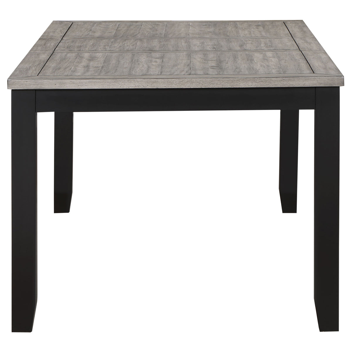 Elodie Rectangular Extension Leaf Dining Set Black