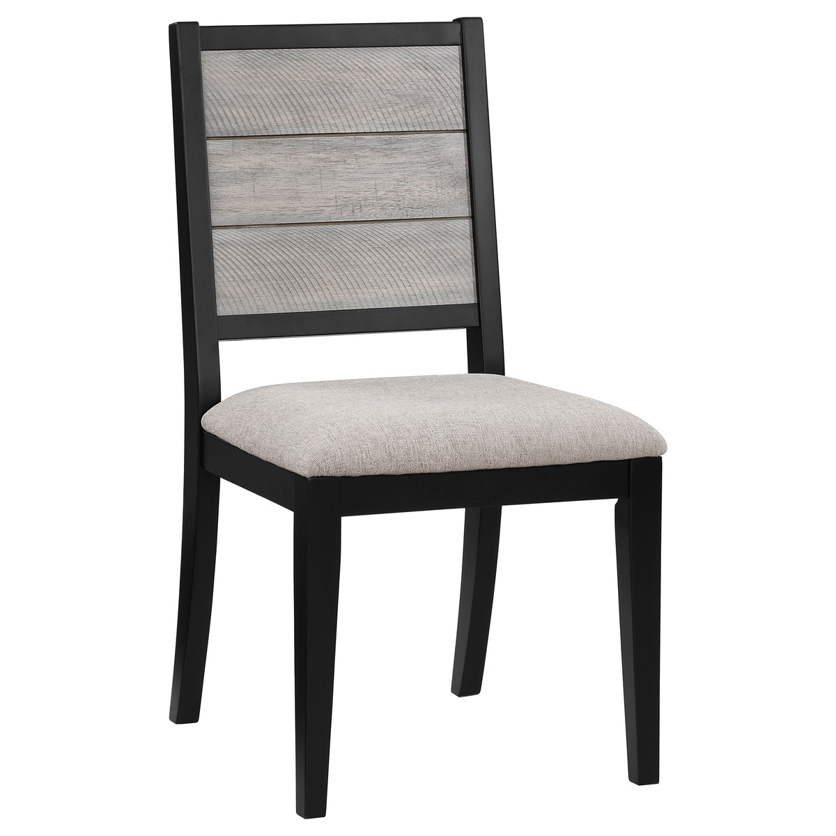 Elodie Rectangular Extension Leaf Dining Set Black