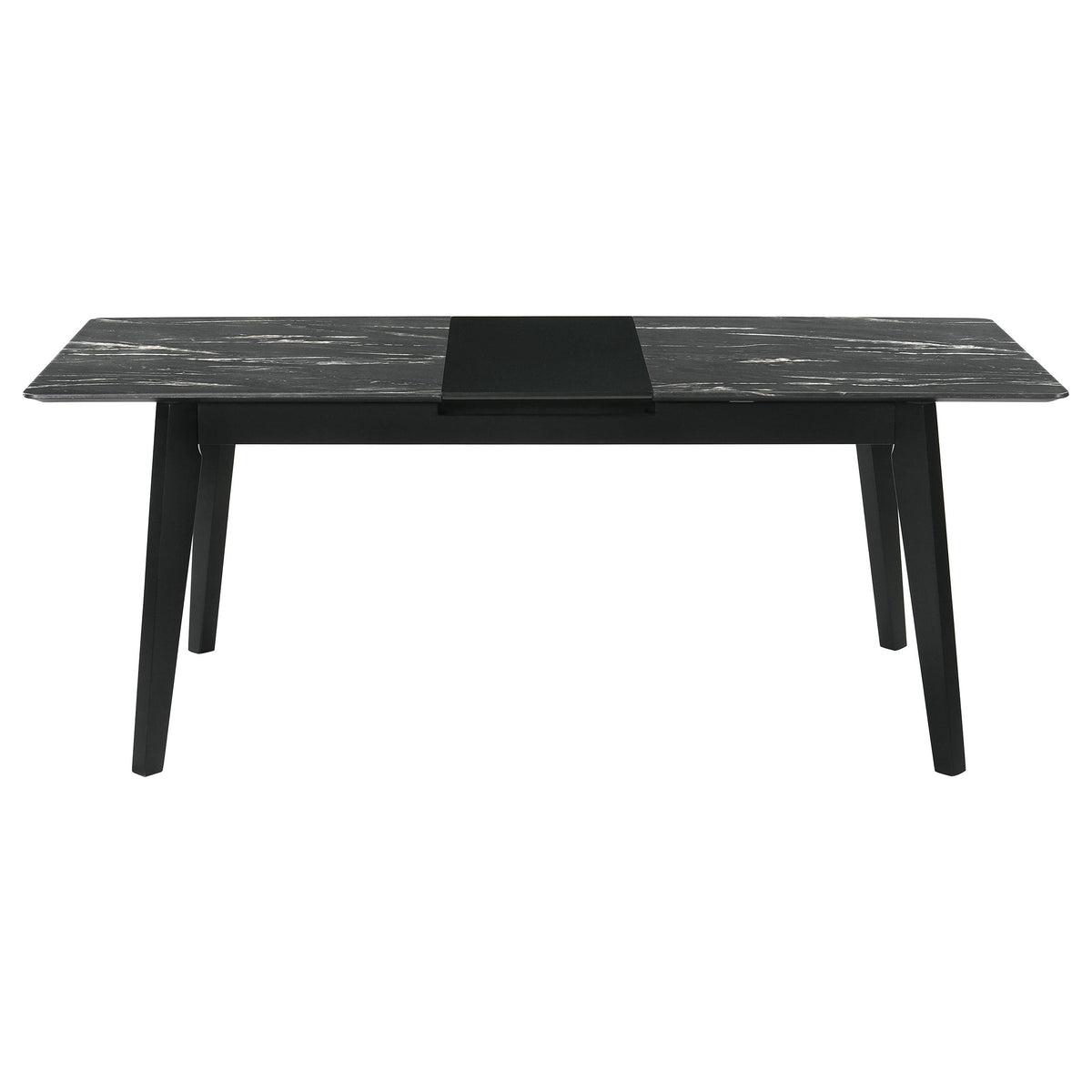 Crestmont Extension Leaf Dining Table Set Black