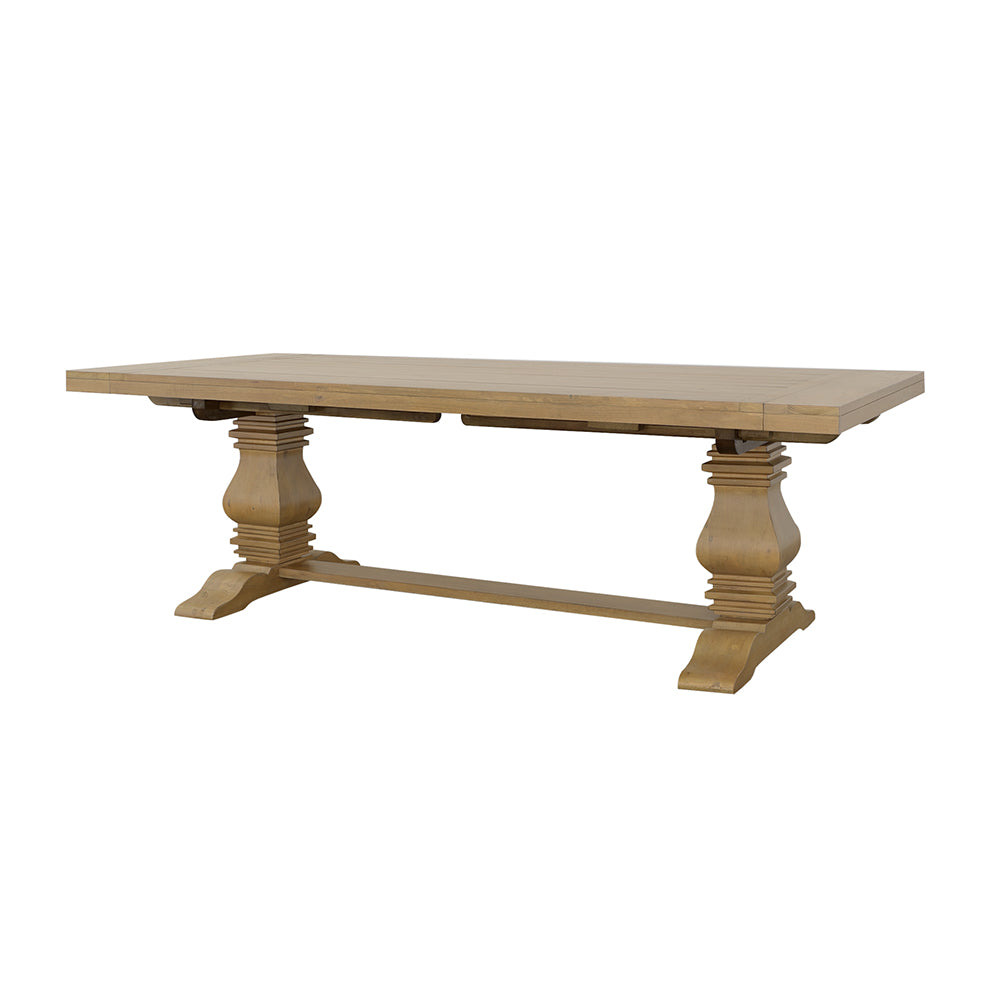 Florence 126-inch Extension Dining Table Distressed Black