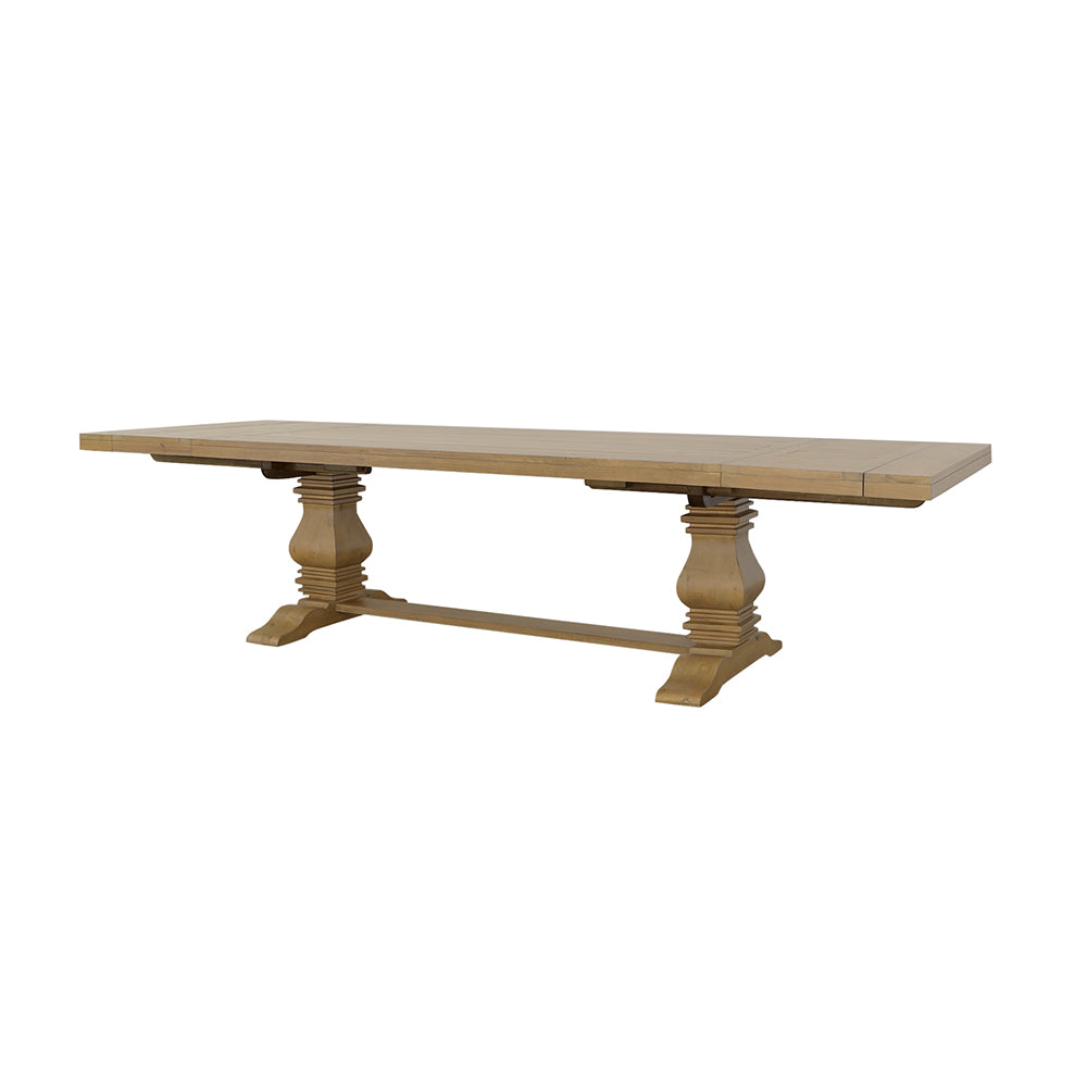 Florence 126-inch Extension Dining Table Distressed Black