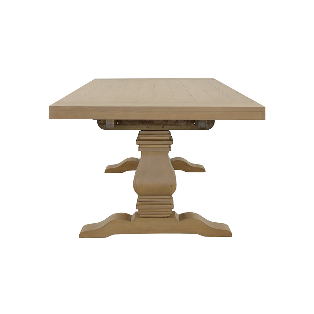 Florence 126-inch Extension Dining Table Distressed Black