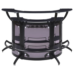 Dallas Curved Freestanding Home Bar Cabinet