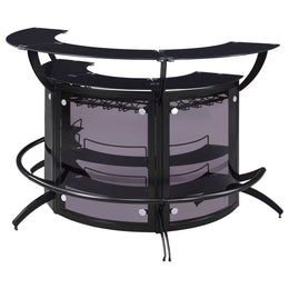 Dallas Curved Freestanding Home Bar Cabinet