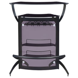 Dallas Curved Freestanding Home Bar Cabinet