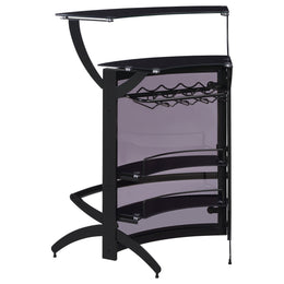 Dallas Curved Freestanding Home Bar Cabinet