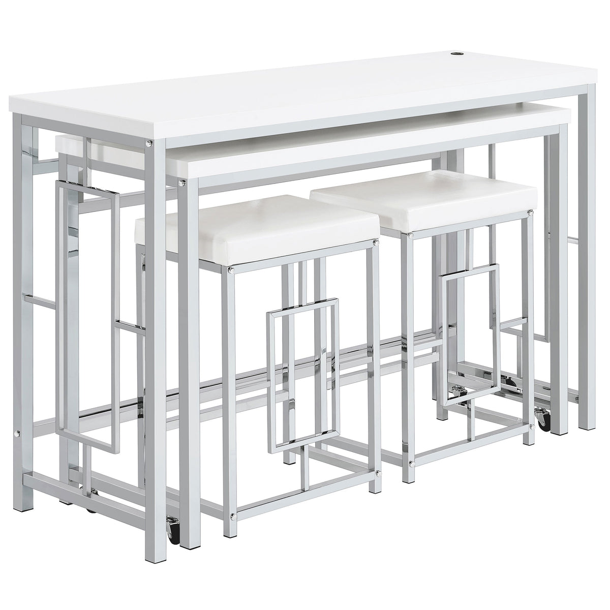 Jackson Multipurpose Counter Height Table Set White