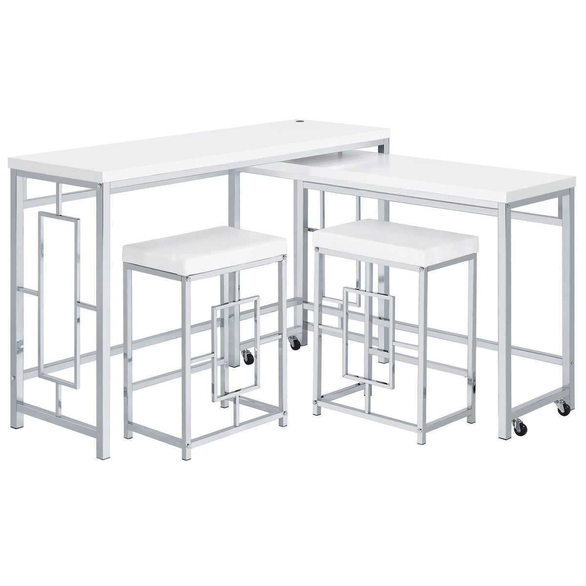 Jackson Multipurpose Counter Height Table Set White