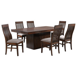Briarwood Extension Leaf Dining Table Set Mango Oak