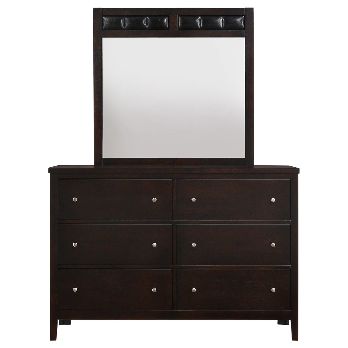 Carlton 6-drawer Dresser Cappuccino